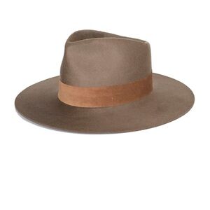 Janessa Leone ALARA Fedora Hat with Brown Band